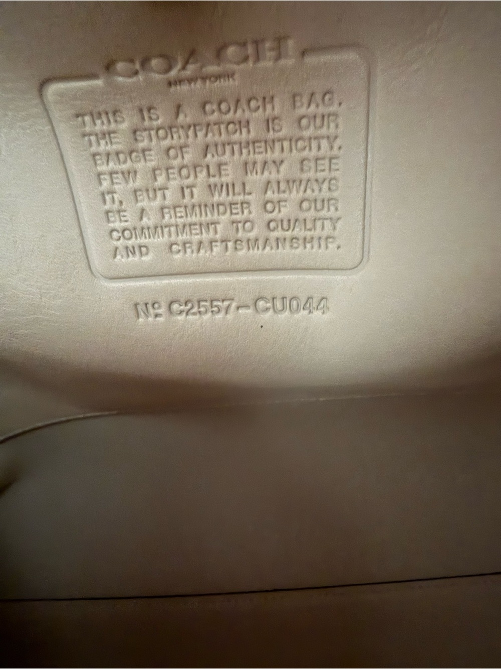 Coach Brooklyn 39 - Cream - Picture 8 of 9